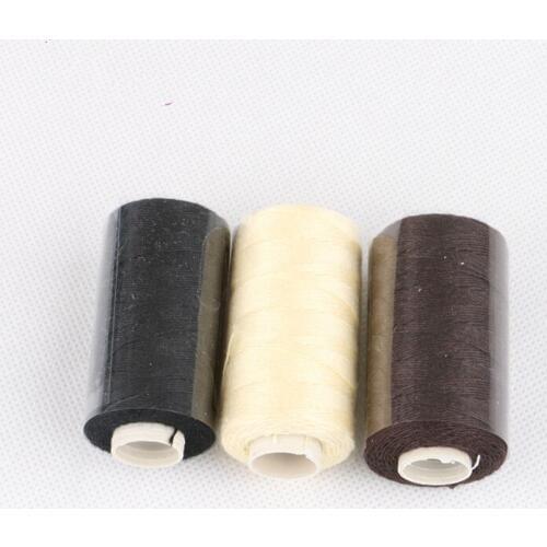 12pcs/box Black/Brown/Blonde European quality Cotton Thread for Hair Extension 12yards 110m Machine Cotton Sewing Thread