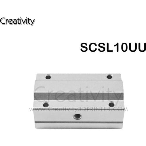 2Pcs / a lot SCS10LUU Bearing slider SCSL10UU 10mm Linear Ball Bearing Block CNC Router for CNC 3D printer shafts for XYZRod