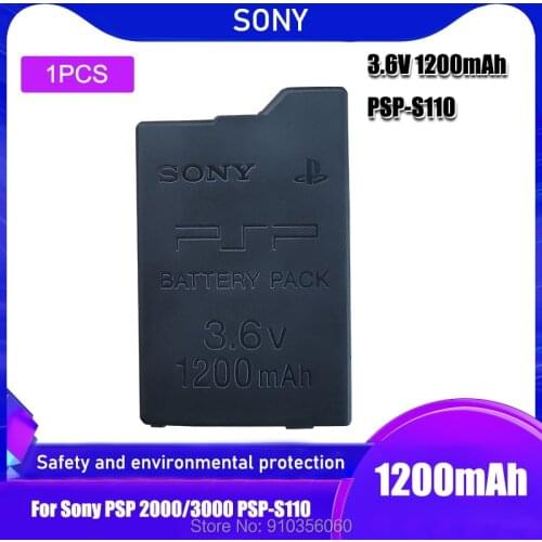 3.6V SONY 1200mAh Lithium Rechargeable Battery Pack for PSP2000 PSP3000 PSP 2000 3000 PSP-S110 Console Gamepad Replacement cells