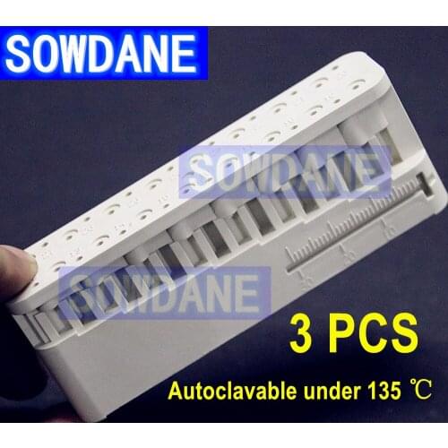 3 Pcs Measuring Block Ruler Dental Autoclavable Stand Ruler Dentist Instrument Equipment Teeth Whitening Tool Oral Care
