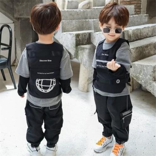 Toddler Boy Fall Clothing Set Autumn Child Police Clothes Long Sleeve Sport Outfit Children Kids Wear Tracksuits 4 6 8 Years