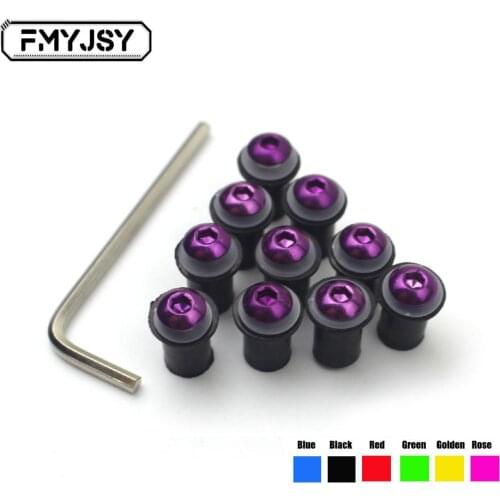 For YAMAHA MT-07 MT-09 MT 07 MT07 MT09 MT-09 Tracer FZ1 FZ6 FZ8 Motorcycle Windshield Bolts Screw Nut Fastener Kit M5 5mm 10PCS
