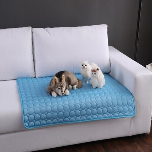 Pet Dogs Cats Summer Cooling Sleeping Mats Pads Beds Puppy Blankets Kennel Pad Cushion Keeping Cool Down Supplies Floor Cooler