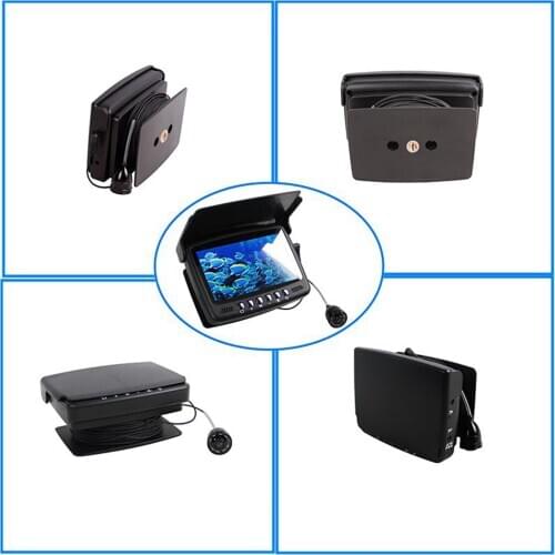 4.3" color monitor underwater fishing camera ice ocean fish finder camera wireless sounder, ice sea fishing equipment