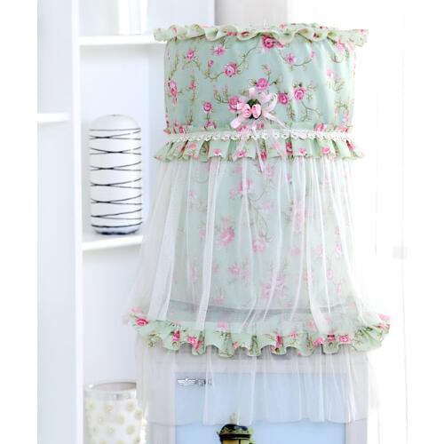 2Pcs/Set Water Dispenser Dust Cover Printing Floral Creative Drinking Bucket Fountains Water Dispenser Cover