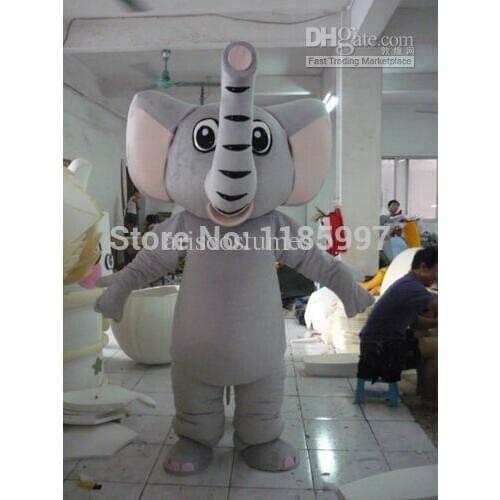 HOT SALE Special Accept Custom funny big ears elephant Halloween animal Mascot Costume Fancy Dress Animal free shipping