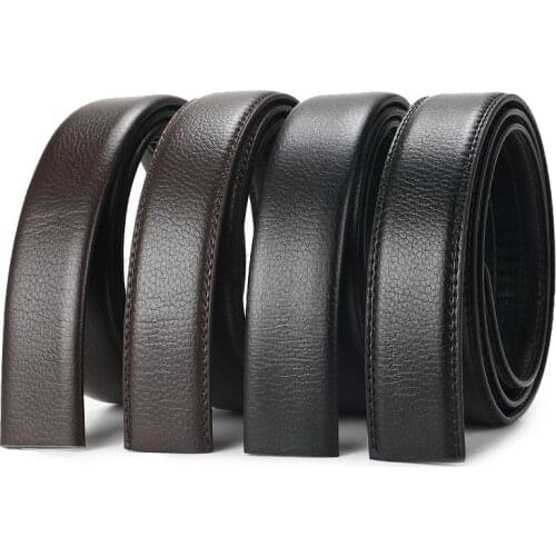 Mens Automatic Belt Buckle Headless Business Belt 3.5cm Men Belts