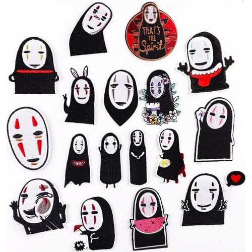 Spirited Away Patch Iron on Embroidered Patches for Clothing Thermoadhesive Patches on Clothes DIY Anime Applique Things Badges