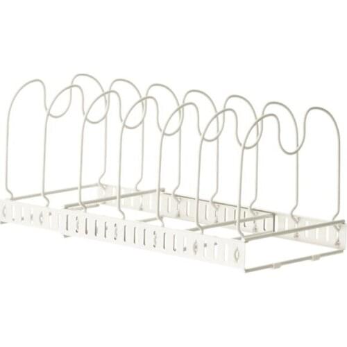 Adjustable Kitchen Shelves Metal Drying Pot Rack Cover Lid Rest Stand Spoon Holder Dish or Bowl Rack