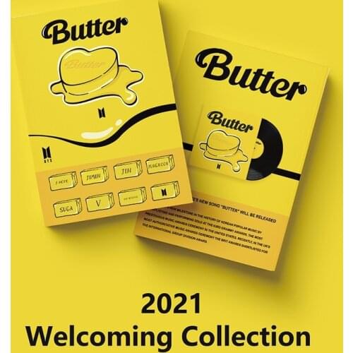 South Korean Groups K-POP Bangtan Boys New Album BUTTER BE Map of The Soul 7 Mini Book Photo Book Poster Photocard SUGA JIMIN RM
