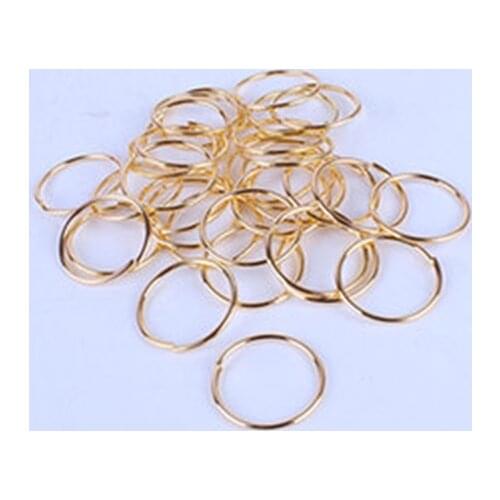 20pcs/lot Golden/ Silver Hair Braid Dreadlock Bead Cuff Clip Braid Hoop Circle Approx 14mm Inner Hole