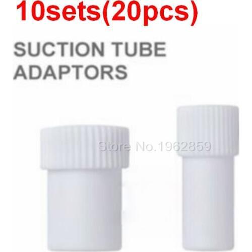 10sets(20pcs)Dental Suction Tube Adaptor Saliva Swivel Ejector Convertor Autoclavable Dentist Disposable Surgical SuctionTip