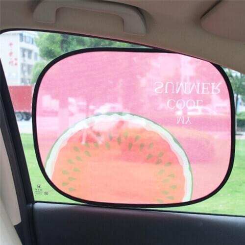 2Pcs/set Baby Sun Shades Curtain Side Block Cartoon Sunscreen Insulation Visor Car Sun Block Car Accessories For Kids