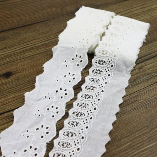2 yards garment sewing knitted fabric embroidery lace patchwork clothing accessories