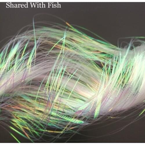 3packs/lot corrugated flash strands Gliss' N Glow flash iridescent flashbou synthetic fly tying materials simulates fish scales