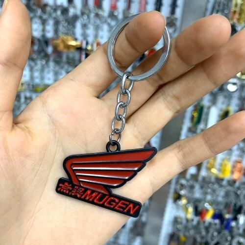 3D Metal Car Keychain Key Ring for Honda Mugen Power JDM Racing Civic CRV Jazz Odyssey Accord City Hrv Keychain Car Styling
