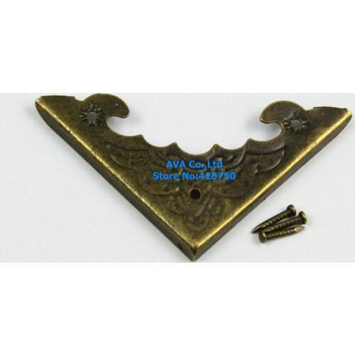 40 Pieces 39mm Antique Brass Jewelry Box Corner Gift Box Corner Protector