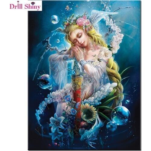 5D DIY Diamond Embroidery fairy beauty wall arts 3d Diamond Painting Cross Stitch full Square Rhinestone Mosaic home decor gift