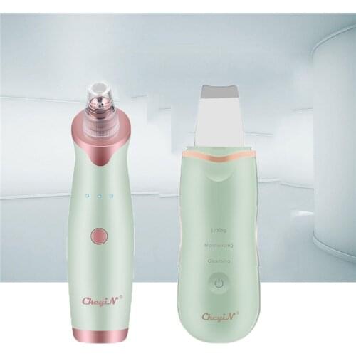 Professional Ultrasonic Facial Skin Scrubber + Vacuum Blackhead Remover Tool Pore Cleaner Facial Diamond Dermabrasion Machine 47