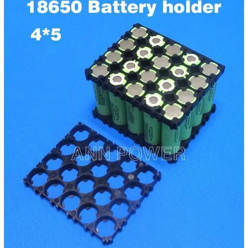 Free Shipping! 4P5S 5P4S 18650 battery holder 4*5 18650 li-ion battery holder Used for 12V 14.8V or 18V battery pack