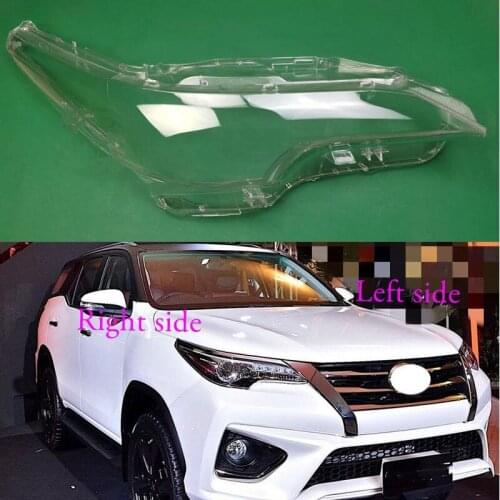 For Totoya Fortuner 2016 2017 2018 2019 2020 LED Headlight Shell Lamp Shade Transparent Cover Headlight Glass Headlamp Cover