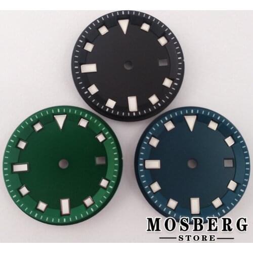 32.5mm Sterile Luminous Watch Dial With Date Window Accessories For ETA 2824 2836 Miyota 8215 8205 821A DG 2813 3804 Movement