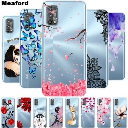 For Realme 7 5G Case Transparent Soft TPU silicon Phone Cover For OPPO Realme 7 5G Case Realme7 5G 6.5 inch Clear Funda Shell