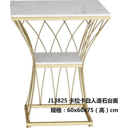 Light extravagant balcony, bedroom, small table, Nordic marble sofa, living room, coffee table, iron, art, a few corners