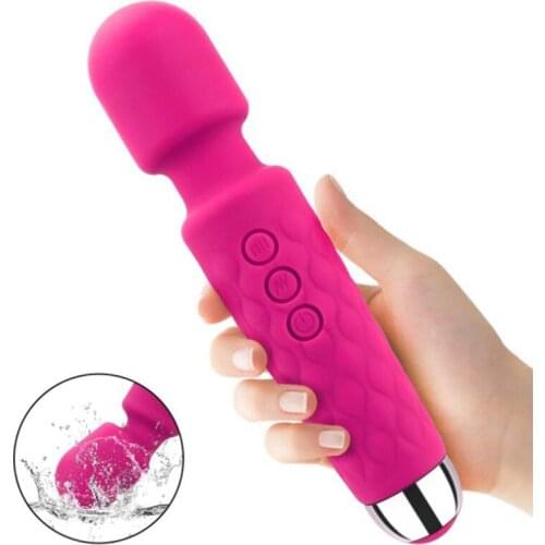 ABS-silicone Dildos AV Vibrators USB Charge Big AV Stick Female G Spot Massager Clitoris Stimulator Adult Sex Toys for Woman Sex