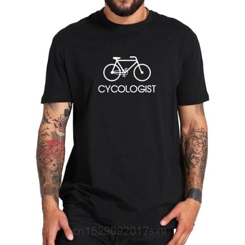 EU Size Bicycle T Shirt Bike Graphic Print Summer Shirts Homme Fashionable Pure Hipster T-shirt Drop Ship