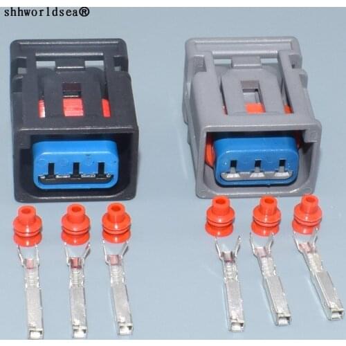 Worldgolden 3 Pin/Way 2.2mm Ignition Coil High Voltage Connector Plug For Ford Focus COIL Honda 1W7T-14A464-MA left and right