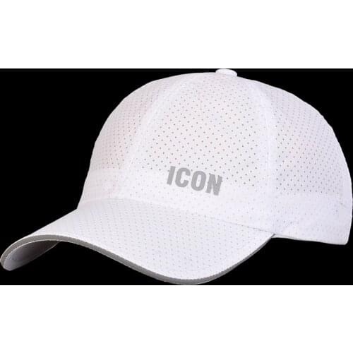 White color Mens and womens quick-drying mesh sports hat icon letter embroidery baseball cap golf hat