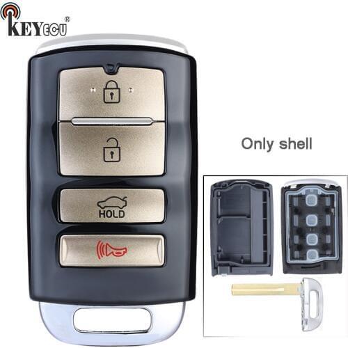 KEYECU for Kia Cadenza 2014-2016 K900 2015-2017 Smart 3+1 4 Button Proximity Remote Key Shell Case Fob No Battery Holder