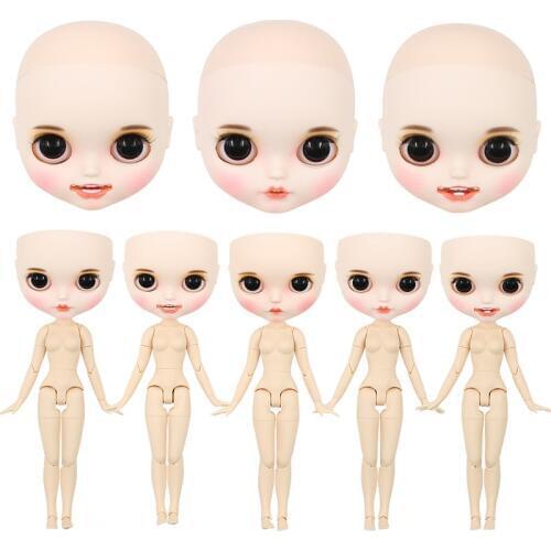 Factory Blyth doll bald head customized matte face white skin DIY custom DOLL