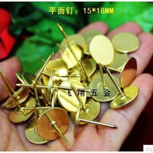 Hardware accessories Bubble nails Vintage Upholstery copper nails Upholstery tacks Decorative flat tacks 15*18MM
