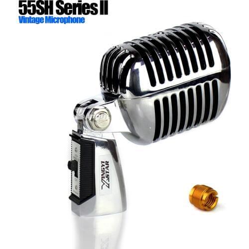 55 SH ll Metal Professional Microfono Vocal Dynamic Retro Vintage Microphone For KTV Musical Instruments Drum Guitar Sax Violin