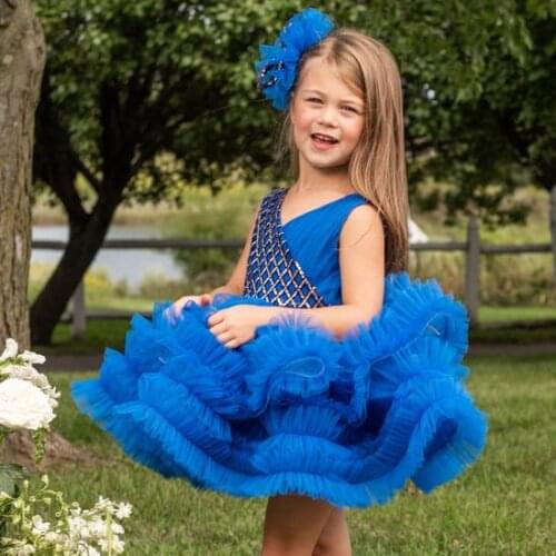 Cute Baby Dress Girl 1st Birthday Dress Elegant Little Princess Dresses Infant Party Christening Gown