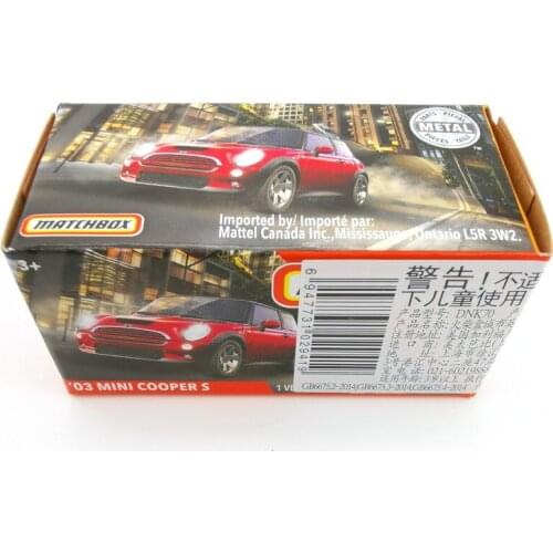 2020 Matchbox Cars 1:64 Car 03 MINI COOPER S Metal Diecast Alloy Model Car Toy Vehicles