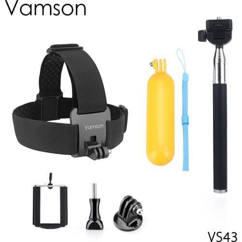 Selfie Monopod Tripod with Clip Head Strap Floaty Bobber For Gopro Hero 5 4 3+ for Xiaomi for Yi 4 K for SJ4000 VS43