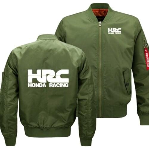 Mens Flying jacket autumn Winter Warm Slim Fiy Pilot jacket men HRC motorcycle Car Logo Sweatshirt Hip Hop Harajuku Men jacket A