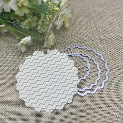 3pc round frame set Metal Cutting Dies Stencils For DIY Scrapbooking Decorative Embossing Handcraft Die Cutting Template