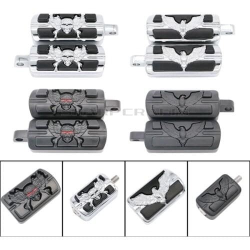 Skull Eagle Brake Pedal Pad Cover Footrest Footpegs Shifter Peg For Harley Sportster XL 883 1200 Softail DYNA Street XG 750 500
