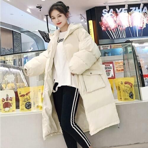Parka Autumn Winter Jacket Women Clothes Vintage Korean Coat Female Womens Down Cotton Jacket Warm Thick Long Parkas Oversized
