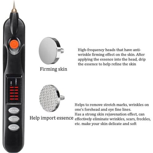 Freckle Wrinkle Mole Remover Ionic Spot Pen Skin Scare Mole Acne Tag Tattoo Removal Plasma Pen for Eyelid Lifting Beauty Machine