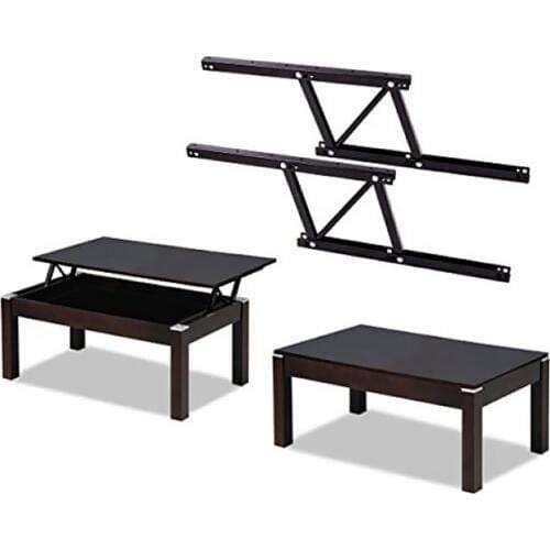 Lift Up Modern Coffee Convertible Desk Mechanism Hardware Spring Hinge Black