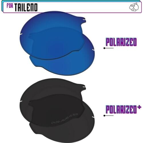 EZReplace Polarized Replacement Lenses for - Oakley Tailend Sunglasses - BlackPPlus-SapphireP