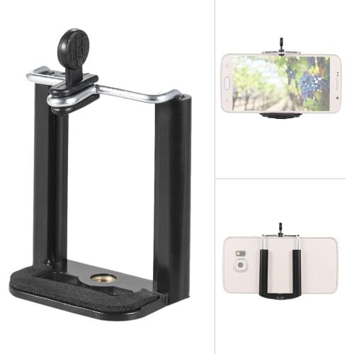 Andoer Adjustable Extendable Phone Holder Clip Mount with 1/4" Screw Hole for iPhone 7 6s 6 5s 5 for Samsung Sony Smartphone