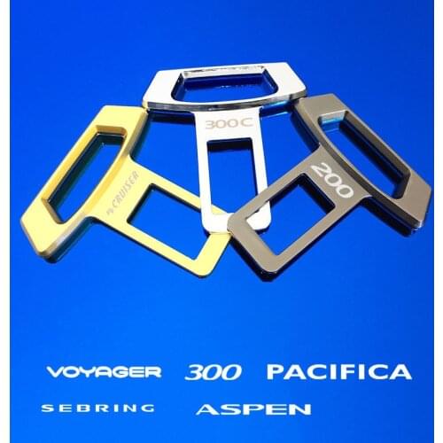 Car Seat Safety Belt Buckles Alarm Canceler FOR Chrysler 300C hemi Aspen Crossfire Pacifica PT Cruiser Sebring car accessories