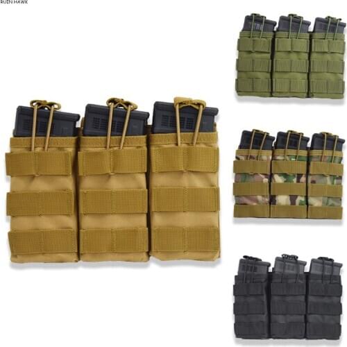 M4 Open Top Molle Magazine Pouch Tactical Single / Double / Triple Magazine Pouch Military Vest Accessories Bag Ammo Bag