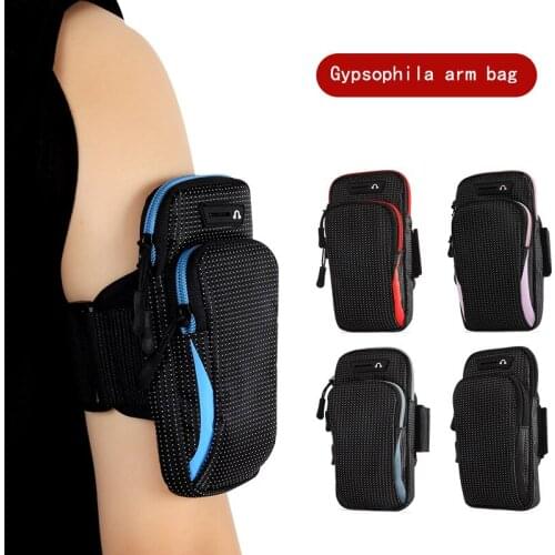 IPhone Samsung Huawei 6.5 Inch Universal Sports Phone Case Waterproof Sports Fitness Riding Arm Belt Phone Case Outdoor